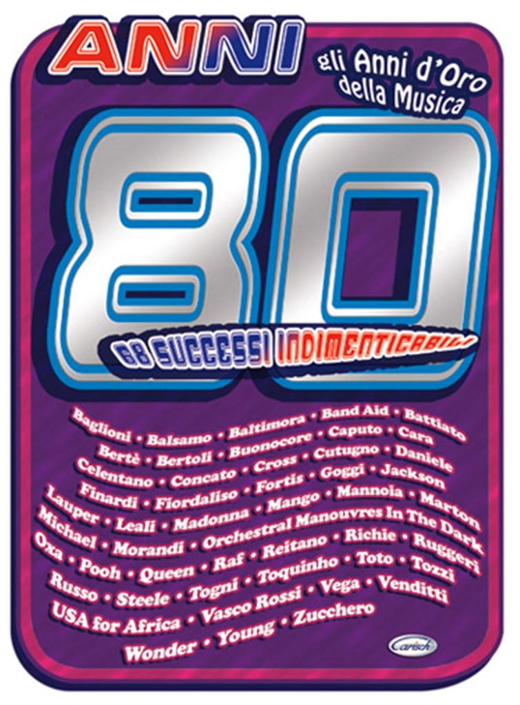 Anni 80, 68 successi indimenticabili.